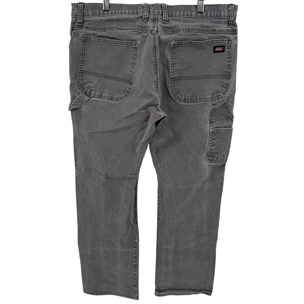 JEANS CARPENTER Dickies Mens 35x30 Gray‎ Workwear Utility Pants Distressed Fade